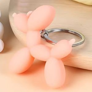 NWT Bubble balloon dog bag charm keychain, peach 🍑